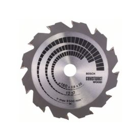 BOSCH Pílový kotúč na drevo 160 x 20/16 x 2,6 mm / 12T Construct Wood   BOSCH Pílový kotúč na drevo 160 x 20/16 x 2,6 mm / 12T Construct Wood