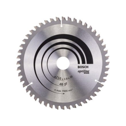 BOSCH Pílací kotúč na drevo 216 x 30 x 2,8 mm / 48T Optiline Wood ATB / N