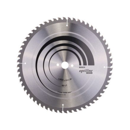 BOSCH Pílový kotúč na drevo 400 x 30 x 3,5 mm / 60T Optiline Wood ATB / UW