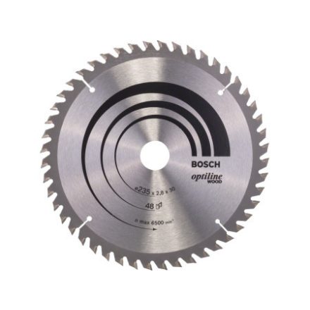 BOSCH Pílový kotúč na drevo 235 x 30/25 x 2,8 mm / 48T Optiline Wood ATB