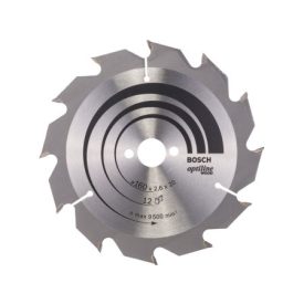 BOSCH Pílový kotúč na drevo 160 x 20/16 x 2,6 mm / 12T Optiline Wood ATB   BOSCH Pílový kotúč na drevo 160 x 20/16 x 2,6 mm / 12T Optiline Wood ATB