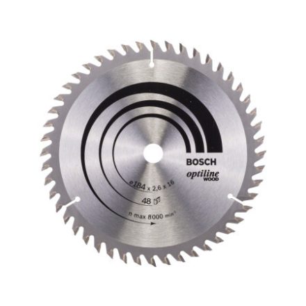 BOSCH Pílka na drevo 184 x 16 x 2,6 mm / 48T Optiline Wood ATB