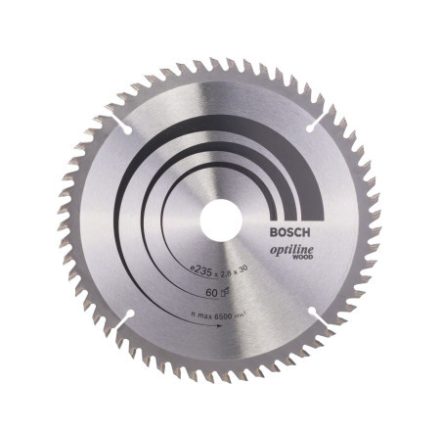 BOSCH Pílový kotúč na drevo 235 x 30/25 x 2,8 mm / 60T Optiline Wood ATB