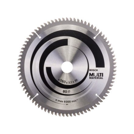 BOSCH Pilový kotúč univerzálny 260 x 30 x 3,2 mm / 80T MultiMaterial HLTCG