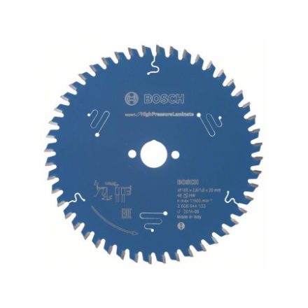 BOSCH Pílový kotúč na laminované dosky 165 x 20 x 2,6 mm / 48T Expert na vysokotlakový laminát