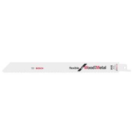 BOSCH Pílové listy pre pílu na drevo so zárezmi S 1122 HF 225 mm / 10TPI bimetál (5 ks)   BOSCH Pílové listy pre pílu na drevo so zárezmi S 1122 HF 225 mm / 10TPI bimetál (5 ks)