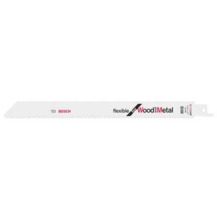 BOSCH Pílové listy pre pílu na drevo so zárezmi S 1122 HF 225 mm / 10TPI bimetál (5 ks)