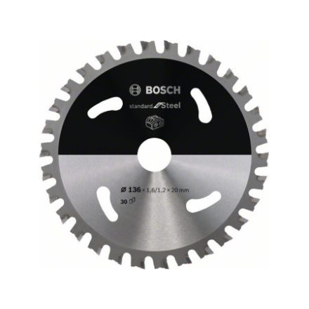 BOSCH Pílový kotúč na kov 136 x 1,6 x 20 mm / 30T Standard for Steel