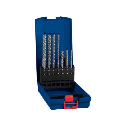 BOSCH EXPERT 7X Sada vrtákov do skaly 7-dielna štvorhranná SDS-Plus (5/6/8 x 115 mm; 6/8/10/12 x 165 mm)