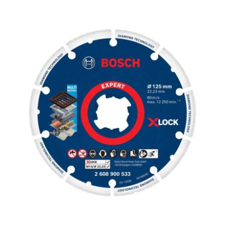 BOSCH EXPERT Diamantový rezací kotúč 125 x 22,2 mm X-LOCK segmentovaný