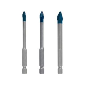 BOSCH EXPERT HEX-9 Súprava vrtákov na sklo a dlaždice 3 diely (5 / 6 / 8 x 90 mm) TVRDÁ KERAMIKA   BOSCH EXPERT HEX-9 Súprava vrtákov na sklo a dlaždice 3 diely (5 / 6 / 8 x 90 mm) TVRDÁ KERAMIKA