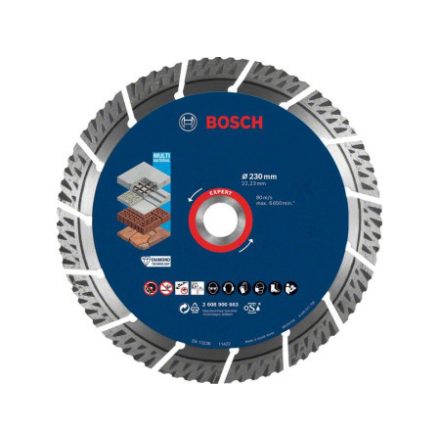 BOSCH EXPERT Diamantový rezací kotúč 230 x 2,2 x 15 x 22,2 mm segmentovaný MultiMaterial