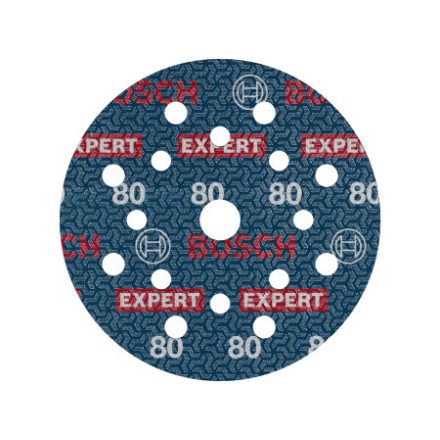 BOSCH EXPERT O780 Foil Brúsny kotúč na suché zipy 125 mm / P80 keramické zrná (6 kusov)