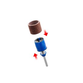 DREMEL EZ SpeedClic brúsna hlava a 2 kusy brúsnych pások 13 mm (P60, P120)   DREMEL EZ SpeedClic brúsna hlava a 2 kusy brúsnych pások 13 mm (P60, P120)
