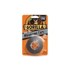 GORILLA Obojstranná lepiaca páska outdoor čierna 25,4 mm x 1,52 m   GORILLA Obojstranná lepiaca páska outdoor čierna 25,4 mm x 1,52 m
