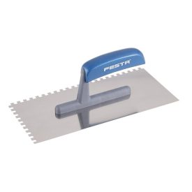 FESTA Zúbkovaná stierka 130 x 280 mm inox s plastovou rukoväťou 6 x 6 mm   FESTA Zúbkovaná stierka 130 x 280 mm inox s plastovou rukoväťou 6 x 6 mm
