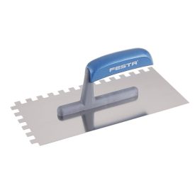 FESTA hladítko ozubené 130 x 280 mm inox 10 x 10 mm s plastovou rukoväťou   FESTA hladítko ozubené 130 x 280 mm inox 10 x 10 mm s plastovou rukoväťou