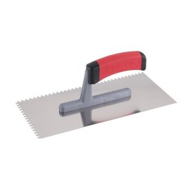 FESTA hladítko ozubené 130 x 280 mm inox 4 x 4 mm s mäkkou rukoväťou   FESTA hladítko ozubené 130 x 280 mm inox 4 x 4 mm s mäkkou rukoväťou