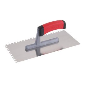 FESTA hladítko ozubené 130 x 280 mm inox 6 x 6 mm s mäkkou rukoväťou   FESTA hladítko ozubené 130 x 280 mm inox 6 x 6 mm s mäkkou rukoväťou