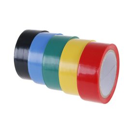 Izolačná páska 19 x 0,13 mm x 5 m s piatimi farbami (5 ks)   Izolačná páska 19 x 0,13 mm x 5 m s piatimi farbami (5 ks)