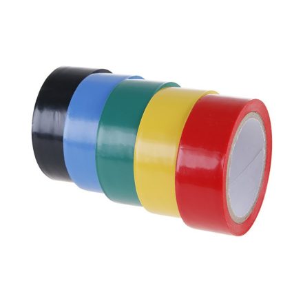 Izolačná páska 19 x 0,13 mm x 5 m s piatimi farbami (5 ks)