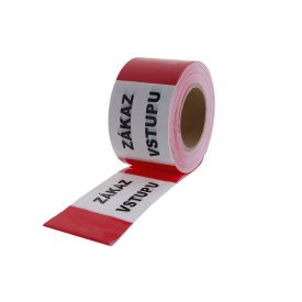 Vyznačovacia páska, červeno-biela 80 mm x 250 m so slovenským nápisom   Vyznačovacia páska, červeno-biela 80 mm x 250 m so slovenským nápisom