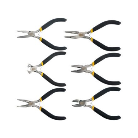 VOREL Sada klieští Mini 6 kusov 125 mm