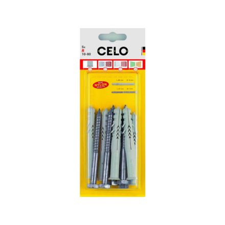 CELO Plastová hmoždinková skrutka 10-115 SKS (5 ks)