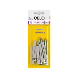 CELO MZK univerzálny golier plastový hmoždinka 10 x 60 + 7,0 x 80 skrutka so šesťhrannou hlavou (5 ks)   CELO MZK univerzálny golier plastový hmoždinka 10 x 60 + 7,0 x 80 skrutka so šesťhrannou hlavou (5 ks)