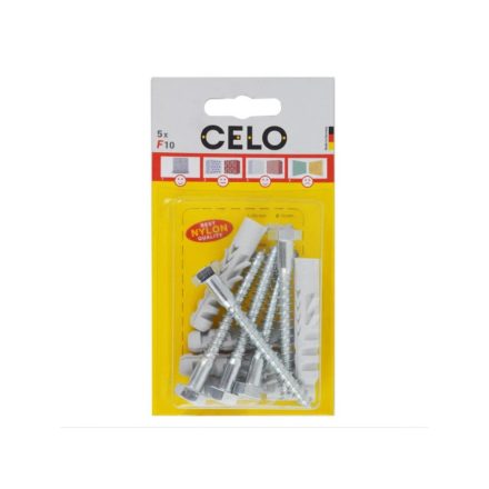 CELO NF 10 krídlová hmoždinka + 7 x 65 šesťhranná skrutka (5 ks)