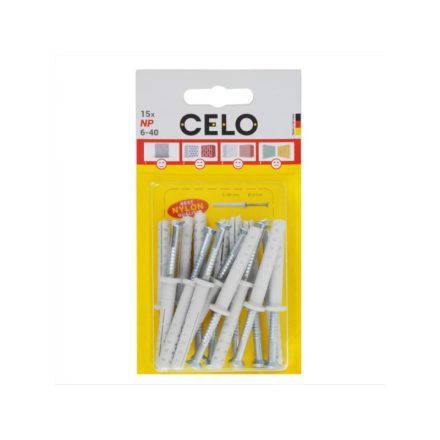 CELO NP zatĺkacia hmoždinka 6 x 40 (15 ks)