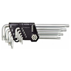 Sada kľúčov VOREL Torx 9 dielov T10-T50 CrV Sada kľúčov VOREL Torx 9 dielov T10-T50 CrV