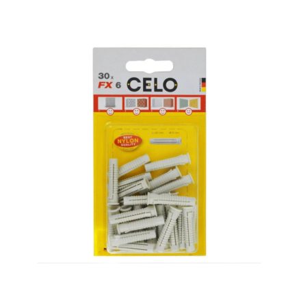 CELO FX 6 univerzálne nylonové hmoždinky (30 ks)