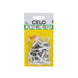 CELO krídlová hmoždinka do sadrokartónu M6 + 3,5 x 50 skrutky do dreva (20 ks)   CELO krídlová hmoždinka do sadrokartónu M6 + 3,5 x 50 skrutky do dreva (20 ks)