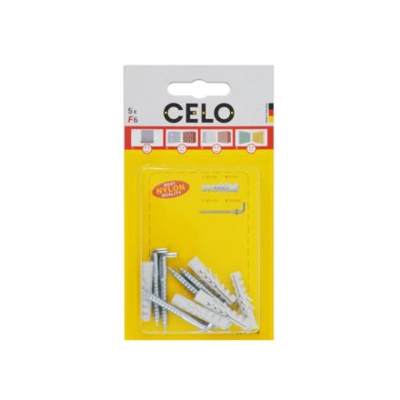 CELO NF 6 krídlová hmoždinka + 4,2 x 40 háková skrutka (5 ks)