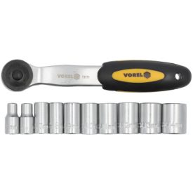 VOREL Sada nástrčných kľúčov 11 dielov 1/4" 5-14 mm CrV   VOREL Sada nástrčných kľúčov 11 dielov 1/4" 5-14 mm CrV