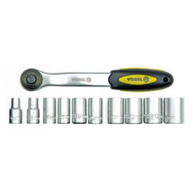VOREL Sada nástrčných kľúčov 11 dielov 1/2" 10-24 mm CrV   VOREL Sada nástrčných kľúčov 11 dielov 1/2" 10-24 mm CrV