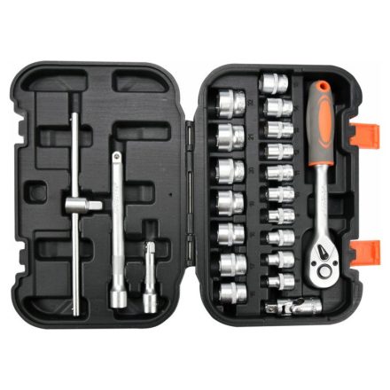 STHOR Sada nástrčných kľúčov 22 kusov 3/8" 6-22 mm