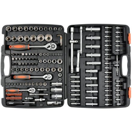 STHOR Sada nástrčných kľúčov 173 kusov 1/4", 3/8", 1/2" CrV