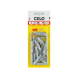 CELO NF 8 krídlová hmoždinka + 5 x 50 šesťhranná skrutka (5 ks)   CELO NF 8 krídlová hmoždinka + 5 x 50 šesťhranná skrutka (5 ks)