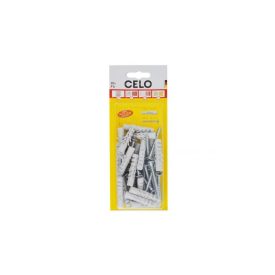 CELO NF 8 krídlová hmoždinka + 5 x 50 skrutiek do dreva (20 ks)   CELO NF 8 krídlová hmoždinka + 5 x 50 skrutiek do dreva (20 ks)