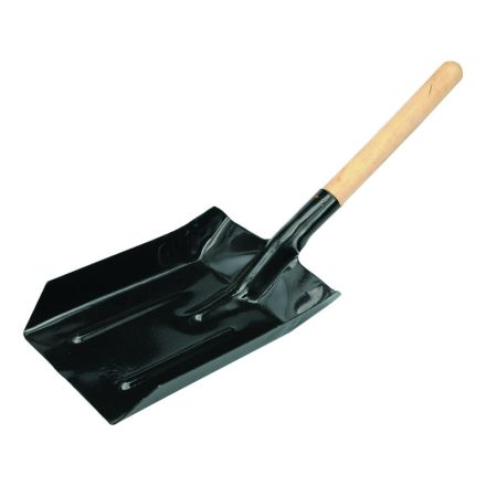 VOREL Lopata na uhlie 490 x 335 x 140 mm s krátkou drevenou rukoväťou