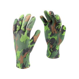Záhradnícke rukavice FLO so vzorom zeleného poľa veľkosť 8   Záhradnícke rukavice FLO so vzorom zeleného poľa veľkosť 8
