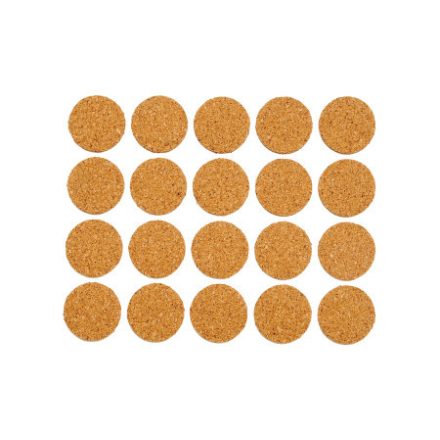 VOREL Samolepiaca nábytková podložka na nohy okrúhly korok 20 mm (20 ks)