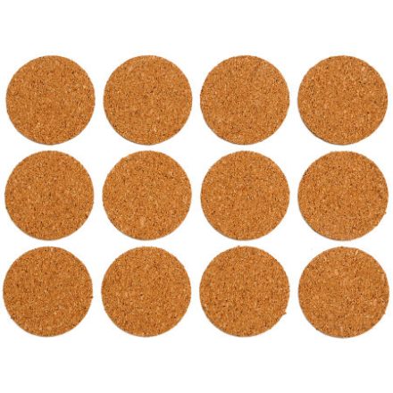 VOREL Samolepiaca nábytková podložka na nohy okrúhly korok 28 mm (12 ks)