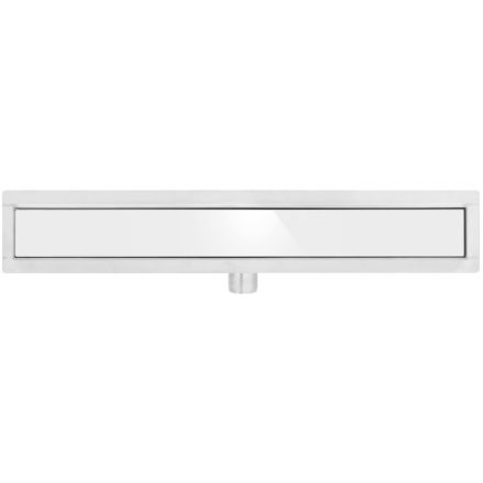 FALA Sprchový odtok 600 mm Biele sklo inox