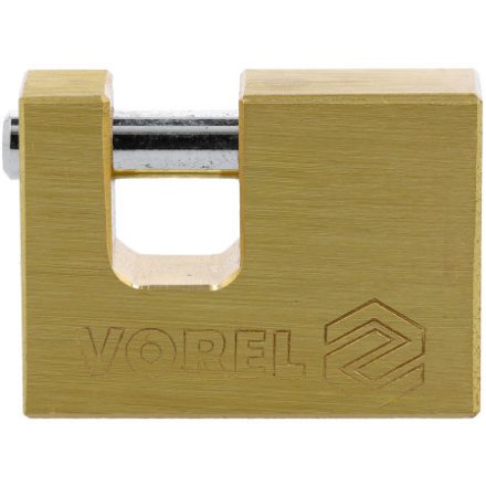 Visiaci zámok VOREL 50 mm bezpečnostná mosadz (visiaci zámok "U")