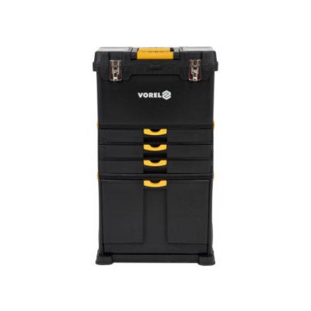 VOREL Box na náradie na kolieskach 3 diely 450 x 280 x 820 mm