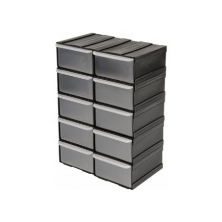 VOREL Zásuvkový skrutkový držiak 10 zásuviek 225 x 155 x 100 mm