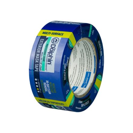 BLUE DOLPHIN Farba a maskovacia páska 48 mm x 50 m vonkajšia odolná voči UV žiareniu (modrá)